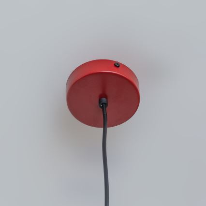 Lustr na lanku ETNA 1xE27/15W/230V pr. 25 cm červená