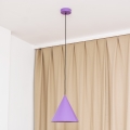 Lustr na lanku ETNA 1xE27/15W/230V pr. 25 cm fialová