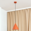 Lustr na lanku ETNA 1xE27/15W/230V pr. 25 cm oranžová