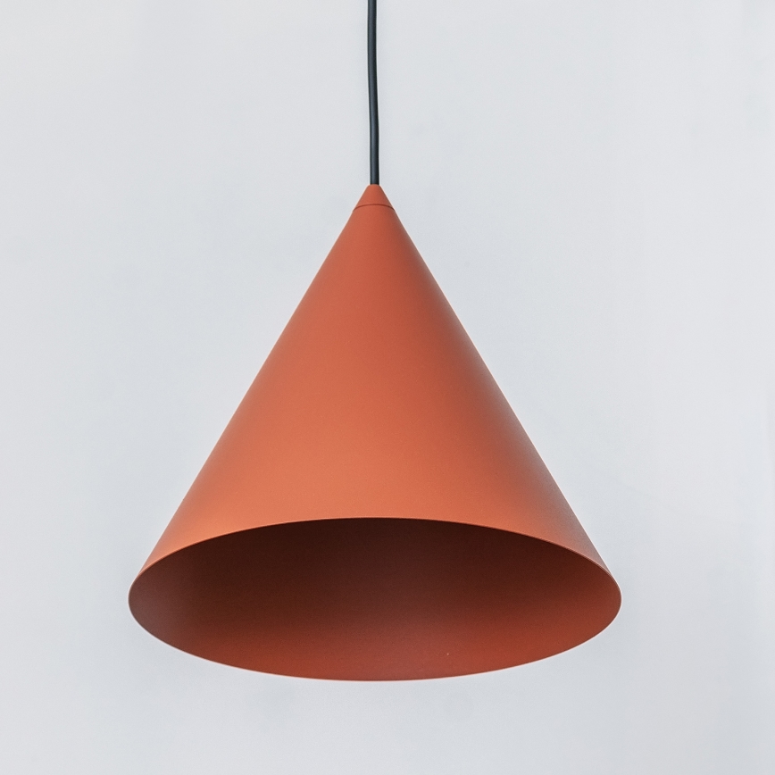Lustr na lanku ETNA 1xE27/15W/230V pr. 25 cm oranžová