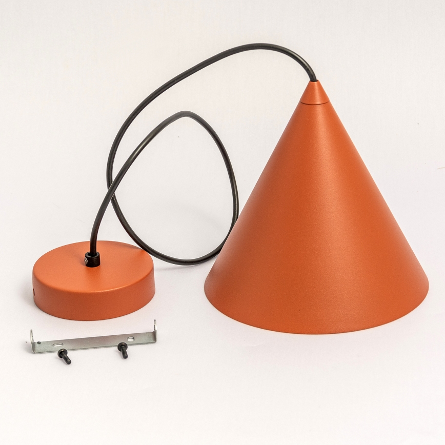 Lustr na lanku ETNA 1xE27/15W/230V pr. 25 cm oranžová