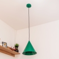 Lustr na lanku ETNA 1xE27/15W/230V pr. 25 cm zelená