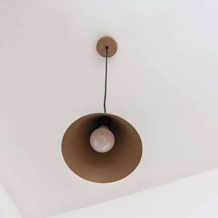 Lustr na lanku ETNA II 1xE27/15W/230V pr. 18,5 cm béžová