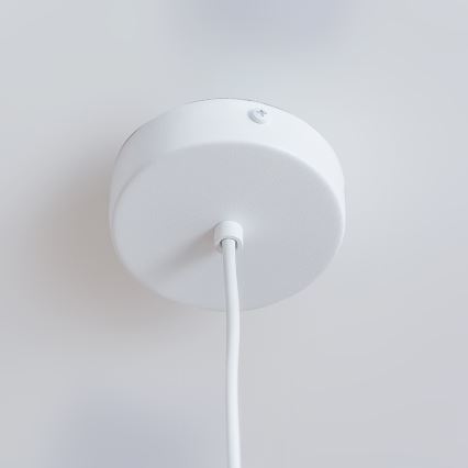 Lustr na lanku ETNA II 1xE27/15W/230V pr. 18,5 cm bílá