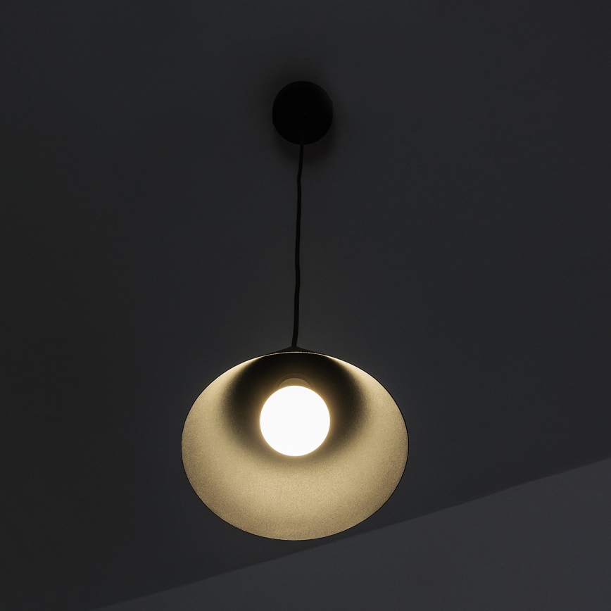 Lustr na lanku ETNA II 1xE27/15W/230V pr. 18,5 cm černá