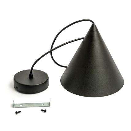 Lustr na lanku ETNA II 1xE27/15W/230V pr. 18,5 cm černá