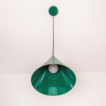 Lustr na lanku ETNA II 1xE27/15W/230V pr. 25 cm zelená