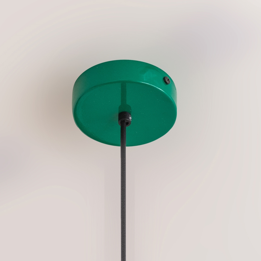 Lustr na lanku ETNA II 1xE27/15W/230V pr. 25 cm zelená