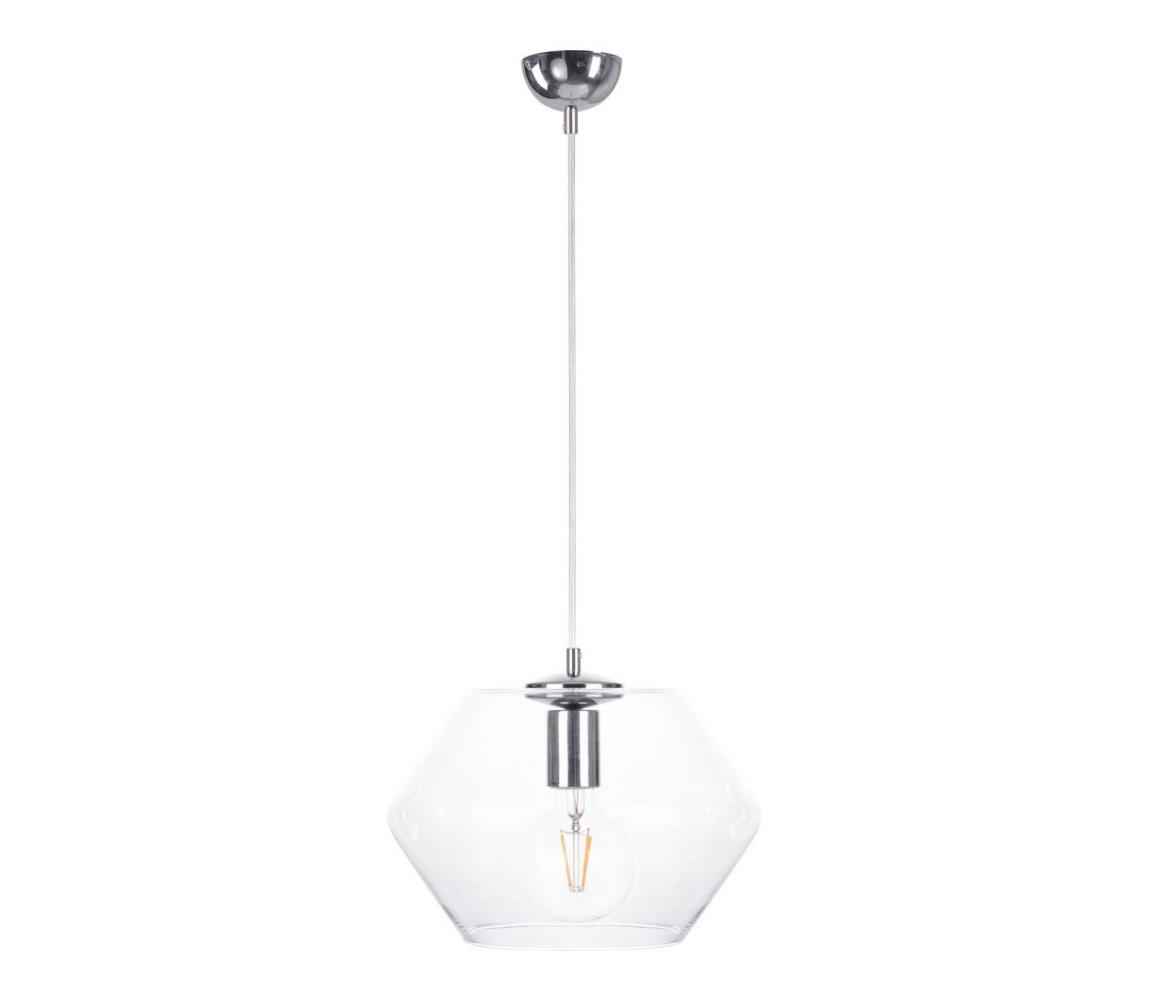 Namat Lustr na lanku EVEL 1xE27/60W/230V lesklý chrom NA0287