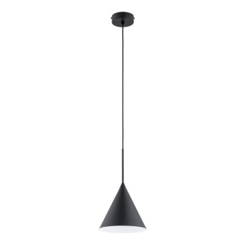 Lustr na lanku FABO 1xE27/15W/230V černá