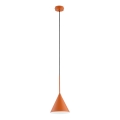 Lustr na lanku FABO 1xE27/15W/230V pr. 17 cm měděná
