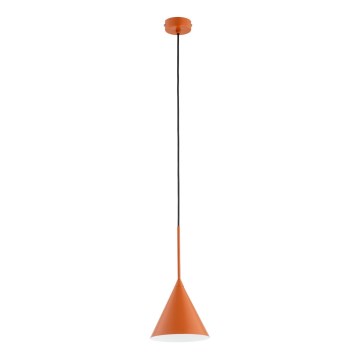 Lustr na lanku FABO 1xE27/15W/230V pr. 17 cm měděná