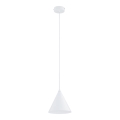Lustr na lanku FABO 1xE27/15W/230V pr. 20,5 cm bílá