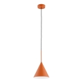 Lustr na lanku FABO 1xE27/15W/230V pr. 20,5 cm měděná