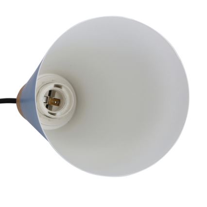 Lustr na lanku FARO 1xE27/40W/230V modrá/buk