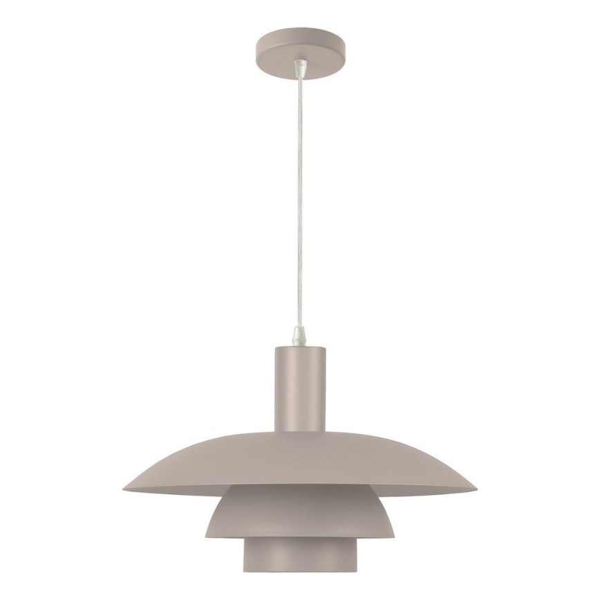 Lustr na lanku FERRO 1xE27/15W/230V šedá