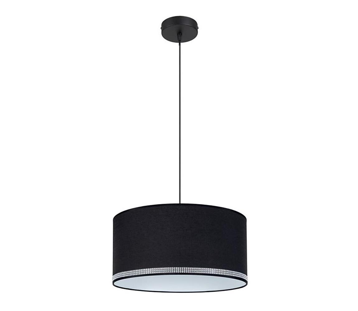 Belis Lustr na lanku FIELD 1xE27/60W/230V pr. 40 cm černá BE0474