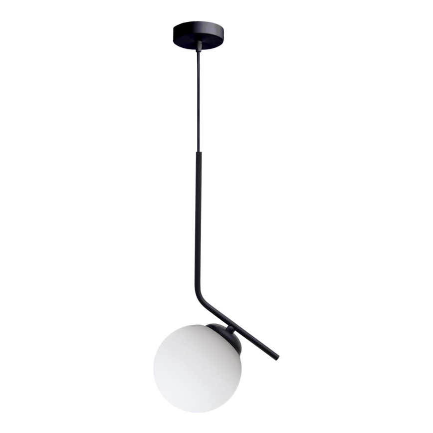 Lustr na lanku FIRA 1xE27/60W/230V černá