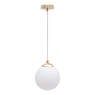 Lustr na lanku FIRA 1xE27/60W/230V zlatá