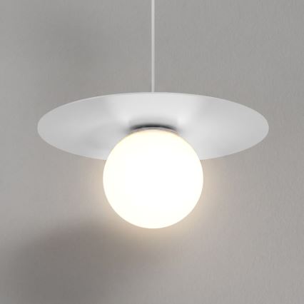 Lustr na lanku FLAT 1xE27/15W/230V bílá