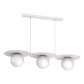 Lustr na lanku FLAT 3xE27/15W/230V krémová