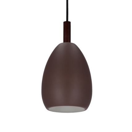 Lustr na lanku FLEN 1xE27/40W/230V pr. 16 cm hnědá