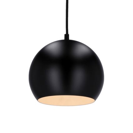Lustr na lanku FLEN 1xE27/40W/230V pr. 20 cm černá