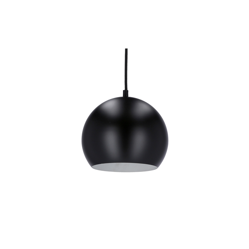 Lustr na lanku FLEN 1xE27/40W/230V pr. 20 cm černá