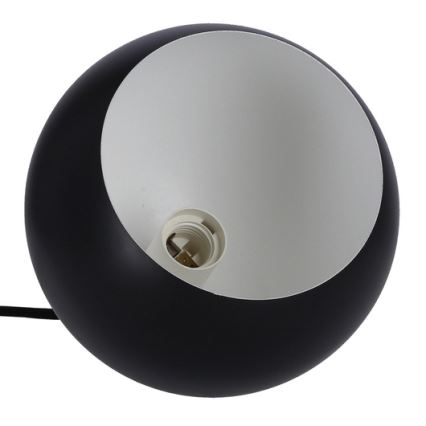 Lustr na lanku FLEN 1xE27/40W/230V pr. 20 cm černá