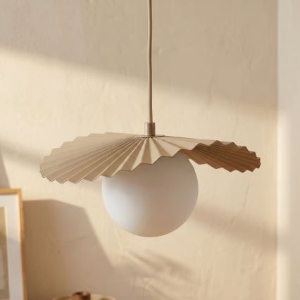 Lustr na lanku FLORA 1xG9/8W/230V béžová