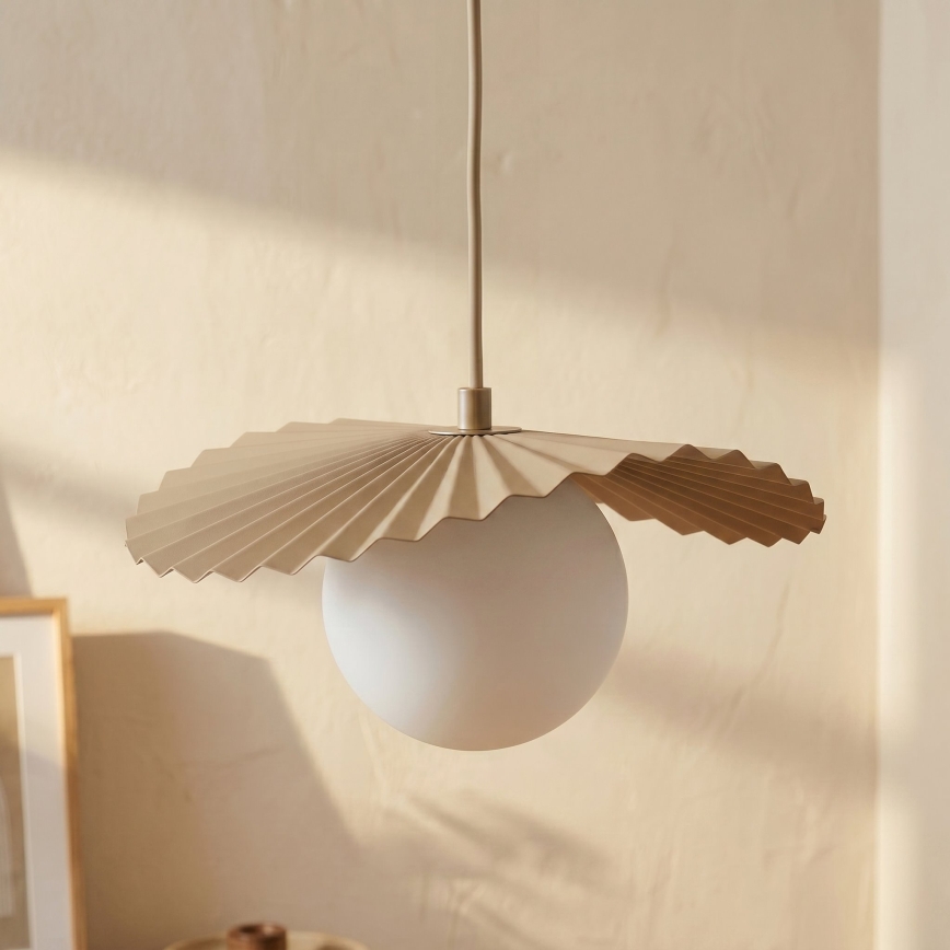 Lustr na lanku FLORA 1xG9/8W/230V béžová