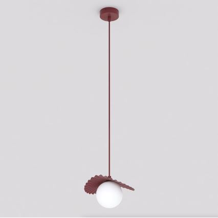 Lustr na lanku FLORA 1xG9/8W/230V červená