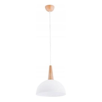 Lustr na lanku FOTYN 1xE27/15W/230V hnědá