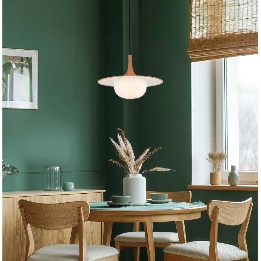 Lustr na lanku FRED 1xG9/10W/230V hnědá