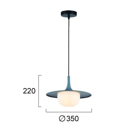 Lustr na lanku FRED 1xG9/10W/230V šedá
