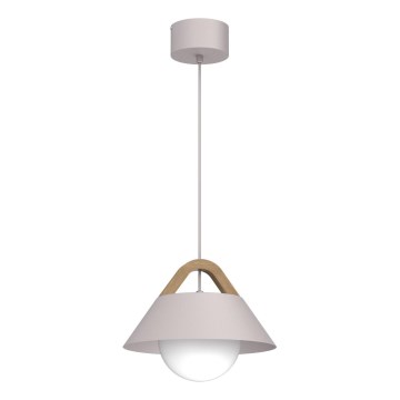 Lustr na lanku FUNDA 1xE27/15W/230V krémová
