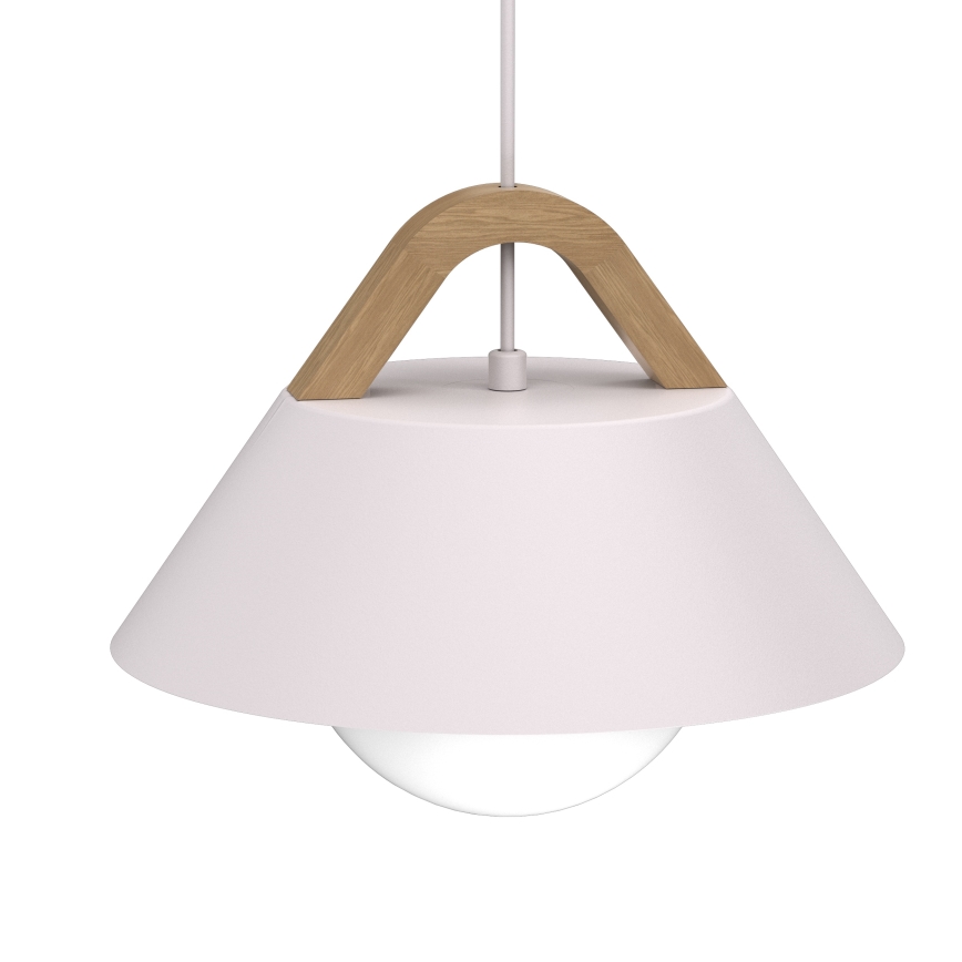Lustr na lanku FUNDA 1xE27/15W/230V krémová
