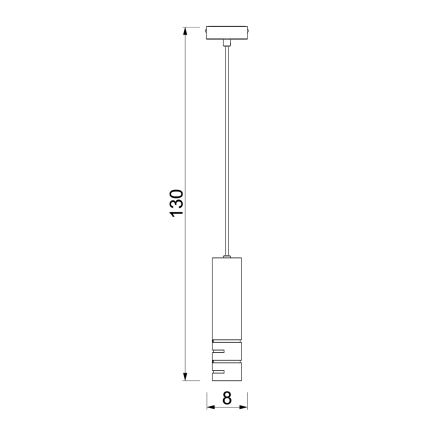 Lustr na lanku FUNDA 3xE27/15W/230V béžová