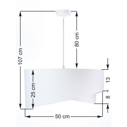 Lustr na lanku GALAXY 1xE27/60W/230V