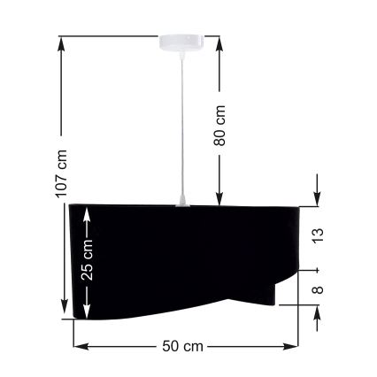 Lustr na lanku GALAXY 1xE27/60W/230V