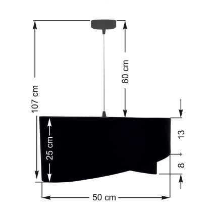 Lustr na lanku GALAXY 1xE27/60W/230V