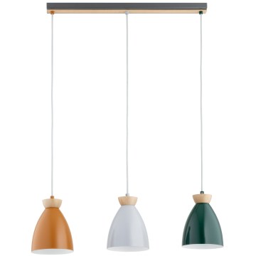 Lustr na lanku GALIA 3xE27/15W/230V pestrobarevná