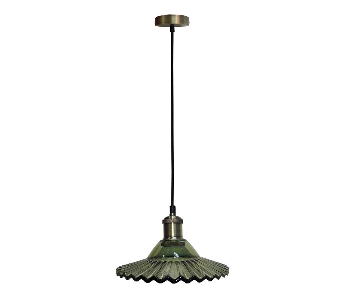 Candellux Lustr na lanku GENEVA 1xE27/40W/230V zelená CA0705