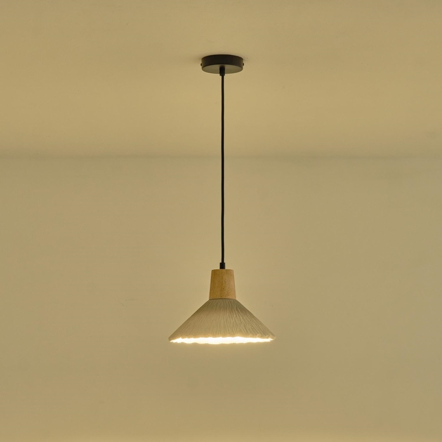Lustr na lanku GESSO 1xE27/15W/230V krémová