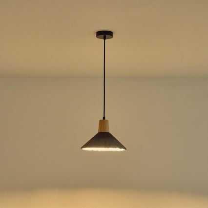 Lustr na lanku GESSO 1xE27/15W/230V šedá