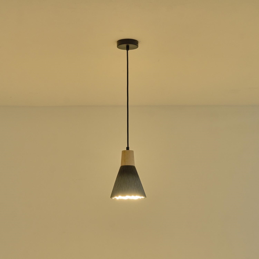 Lustr na lanku GESSO 1xE27/15W/230V šedá