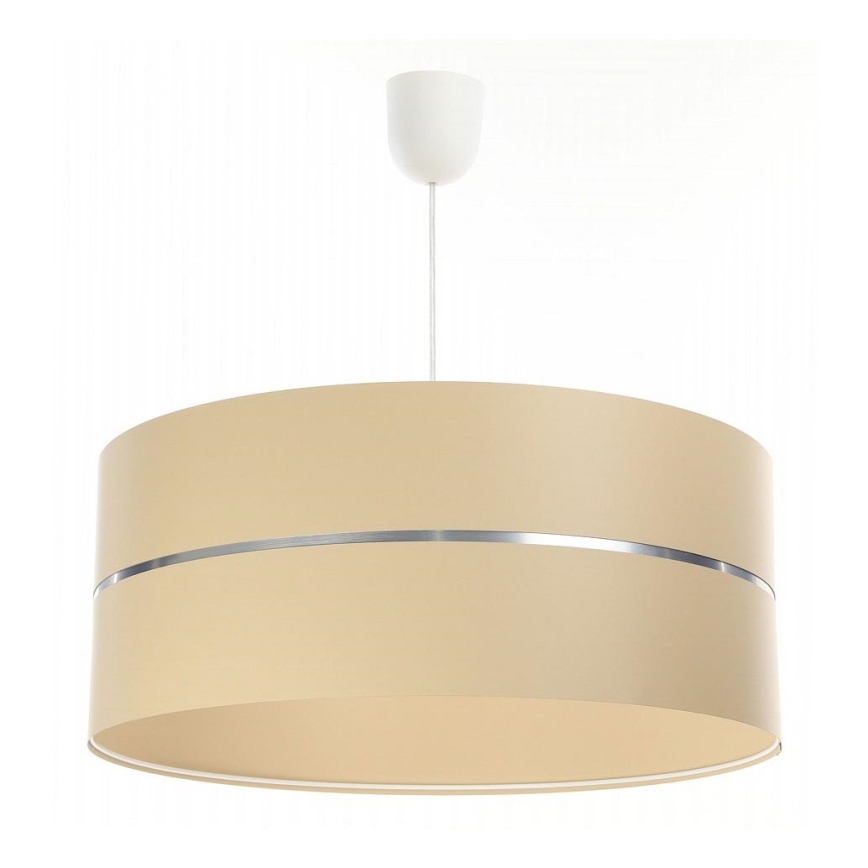 Lustr na lanku GLAM HOME 1xE27/60W/230V pr. 40 cm béžová