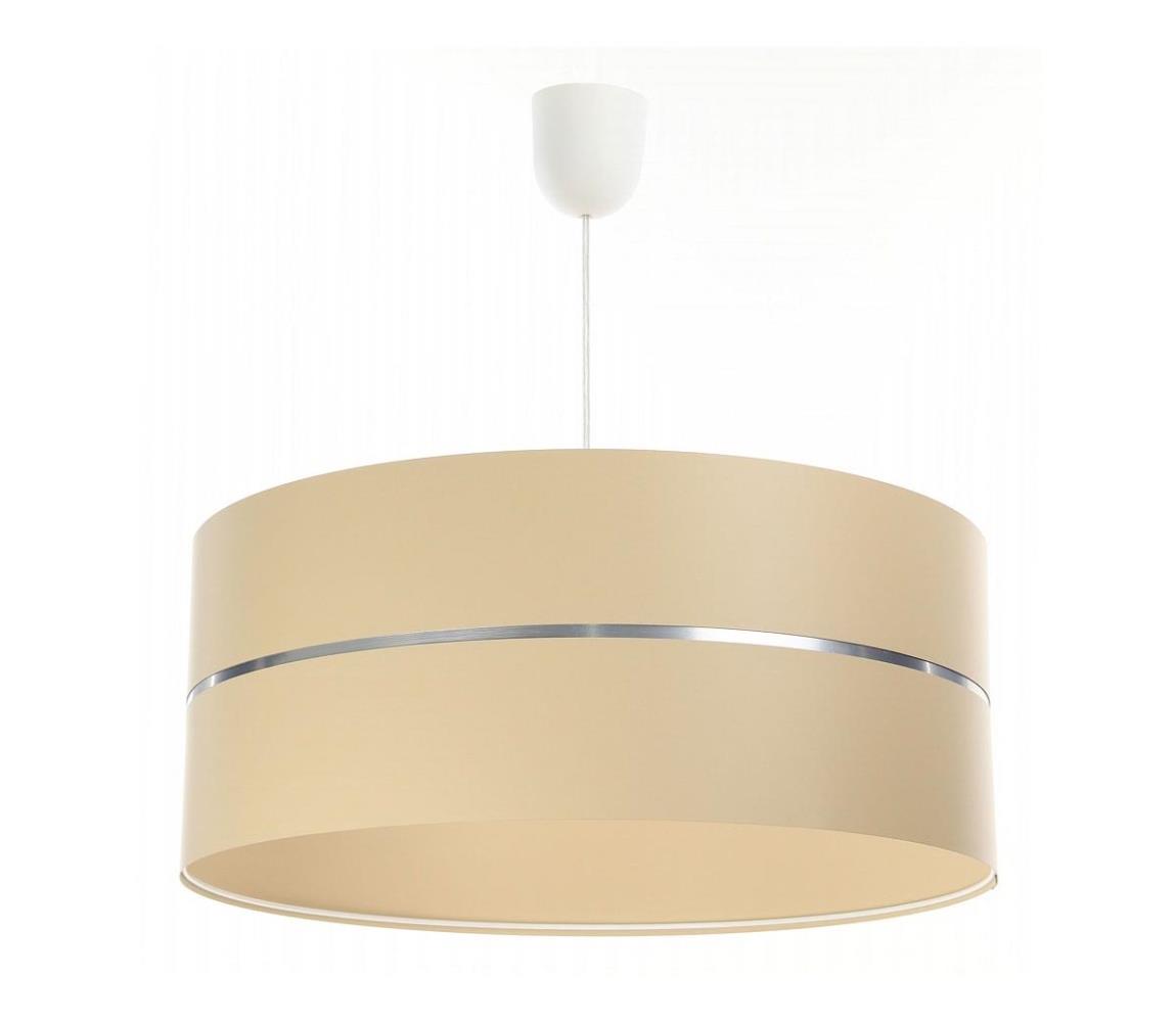 BPS Koncept Lustr na lanku GLAM HOME 1xE27/60W/230V pr. 40 cm béžová BS0300