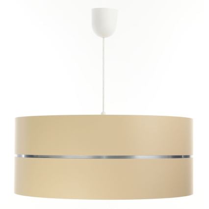 Lustr na lanku GLAM HOME 1xE27/60W/230V pr. 40 cm béžová