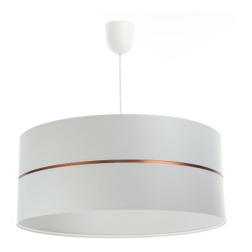 Lustr na lanku GLAM HOME 1xE27/60W/230V pr. 40 cm bílá